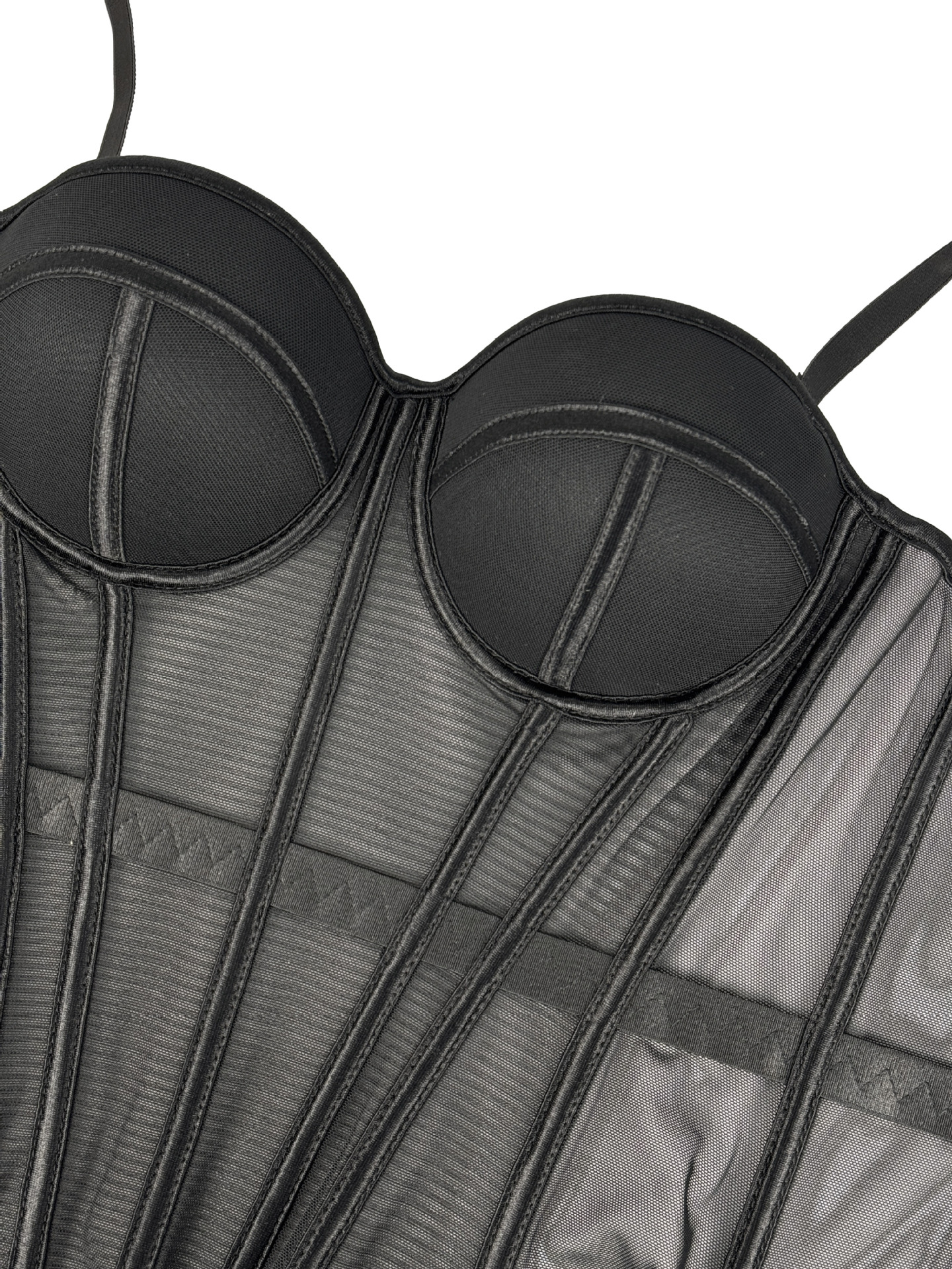 Elegant Burgundy Corset Top Sexy Mesh Fishbone Crop Top Fashion Short Camisole